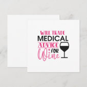 Verpleegster Gift zal medisch advies ruilen voor w Kaart (Voorkant / Achterkant)