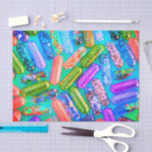 Verpleegster glitter medicatie medicatie pillen sc tissuepapier (Craft)