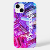 Verpleegster glitter medicatie paarse roze schatti Case-Mate iPhone case (Achterkant)