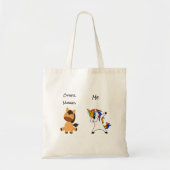 Verpleegster Grappig Dabbing Eenhoorn Paard Tote Bag (Voorkant)