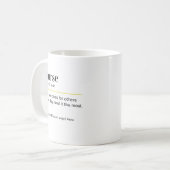 Verpleegster Grappige Definitie Cadeau Koffiemok (Voorkant links)