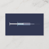 Verpleegster Griepprik Blauw Visitekaartje (Achterkant)
