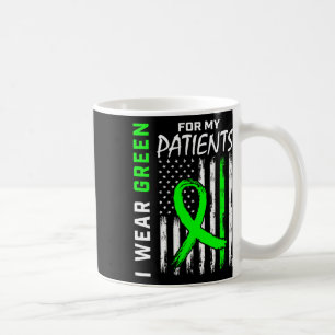 Verpleegster Groen voor mijn patiënten Nierziekte Koffiemok
