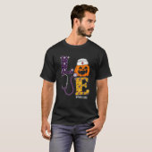 Verpleegster Halloween Enge Pompoen Kostuum Liefde T-shirt (Voorkant volledig)