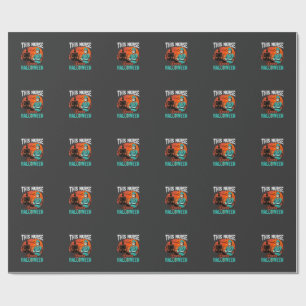 Verpleegster Halloween Griezelig Zorgontwerp_1 Cadeaupapier