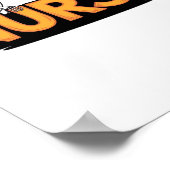 Verpleegster - Halloween - met geest, heks en skel Poster (Hoek)