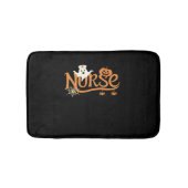 Verpleegster Halloween Schattige Ghost en Pumpkin  Badmat (Voorkant)