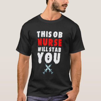 Verpleegster Halloween Steek Je Eng Griezelig Leuk T-shirt
