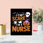 Verpleegster Halloween Witch Funny Nursing Essenti Acryl Bord (Huwelijk)