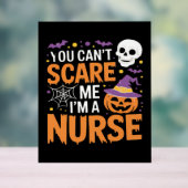 Verpleegster Halloween Witch Funny Nursing Essenti Acryl Bord (Neutraal)