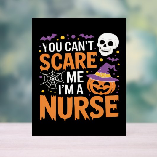 Verpleegster Halloween Witch Funny Nursing Essenti Acryl Bord (Neutraal)