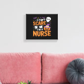 Verpleegster Halloween Witch Funny Nursing Essenti Canvas Afdruk (Insitu (Woonkamer))