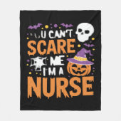 Verpleegster Halloween Witch Funny Nursing Essenti Fleece Deken (Voorkant)