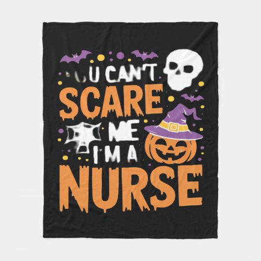 Verpleegster Halloween Witch Funny Nursing Essenti Fleece Deken (Voorkant)