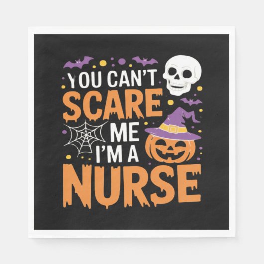 Verpleegster Halloween Witch Funny Nursing Essenti Servet (Voorkant)