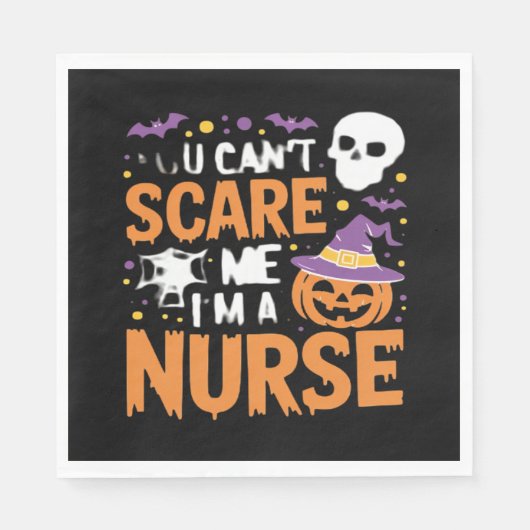 Verpleegster Halloween Witch Funny Nursing Essenti Servet (Voorkant)