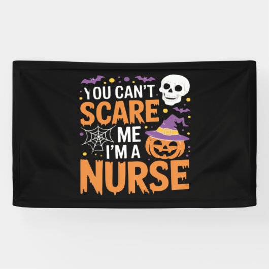 Verpleegster Halloween Witch Funny Nursing Essenti Spandoek (Horizontaal)