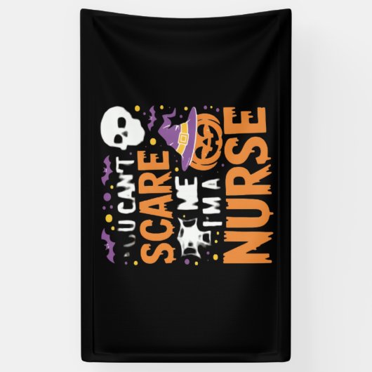 Verpleegster Halloween Witch Funny Nursing Essenti Spandoek (Verticaal)