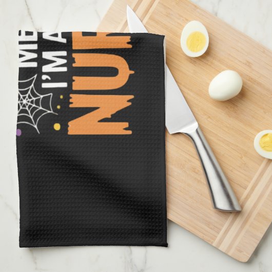 Verpleegster Halloween Witch Funny Nursing Essenti Theedoek (Quarter Fold)