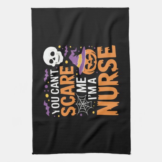 Verpleegster Halloween Witch Funny Nursing Essenti Theedoek (Verticaal)