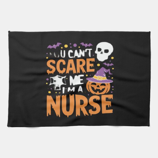Verpleegster Halloween Witch Funny Nursing Essenti Theedoek (Horizontaal)