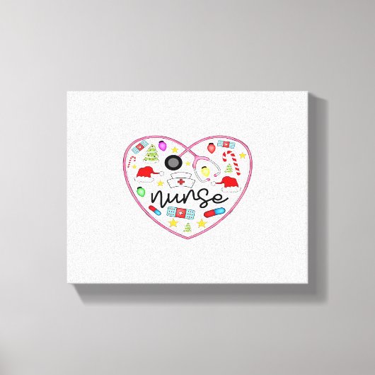 Verpleegster Hart, Halloween Oversized T-shirt Canvas Afdruk (Voorkant)