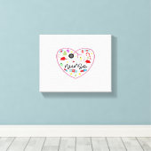 Verpleegster Hart, Halloween Oversized T-shirt Canvas Afdruk (Insitu (Houten vloer))