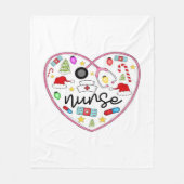 Verpleegster Hart, Halloween Oversized T-shirt Fleece Deken