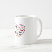 Verpleegster Hart, Halloween Oversized T-shirt Koffiemok (Voorkant rechts)