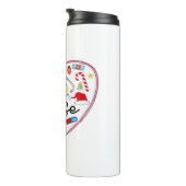 Verpleegster Hart, Halloween Oversized T-shirt Thermosbeker (Geroteerd rechts)