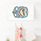 Verpleegster Hart Stethoscoop Vintage Gravure Desi Spandoek (Insitu)