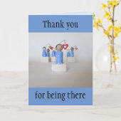 Verpleegster Hartelijk dank Kaart (Gele Bloem)