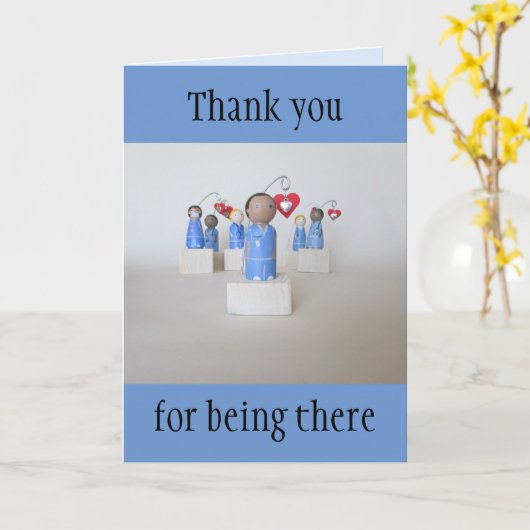 Verpleegster Hartelijk dank Kaart (Gele Bloem)