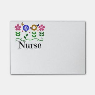 Verpleegster--Harten, Bloemen en Vlinders Post-it® Notes