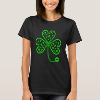 Verpleegster Hartslag Grappige St. Patrick's Dag S T-shirt