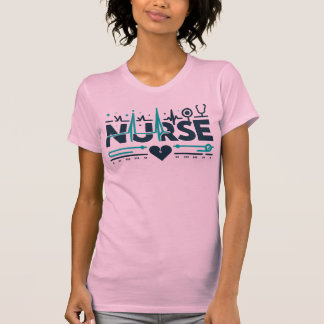 Verpleegster Hartslag Medische Gezondheidszorg Hel T-shirt