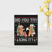 Verpleegster, heb je geprobeerd het kerst retro gi kaart (Gele Bloem)