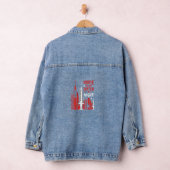 Verpleegster Heks Halloween Skyline Ontwerp_1 Denim Jacket (Hangar)