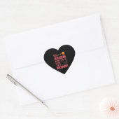 Verpleegster heksen bezem hart sticker (Envelop)