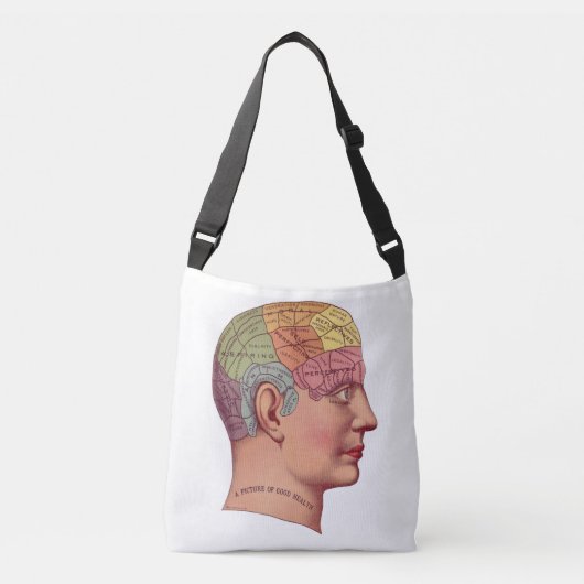 Verpleegster Hersenillustratie Canvas tas (Voorkant)
