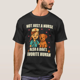 Verpleegster Hond Tee voor Vrouw, Ook een Favoriet T-shirt