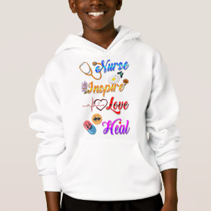 Verpleegster Hoodies Inspireren Liefde Genezen Med
