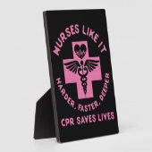 Verpleegster Humor - CPR Red levens - Funny Novelt Fotoplaat (Zijkant)