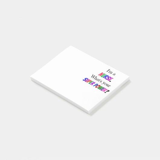 Verpleegster Humor Post-it® Notes (Schuin)