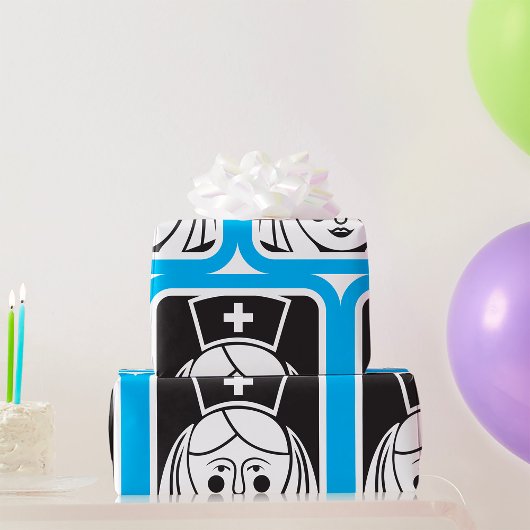 Verpleegster Icoon Cadeaupapier