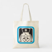 Verpleegster Icoon Tote Bag (Achterkant)