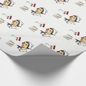 Verpleegster in cadeaupapier (Hoek)
