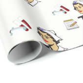 Verpleegster in cadeaupapier (Rol Hoek)