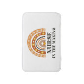 Verpleegster in de Making Regenboog Badmat (Voorkant Verticaal)