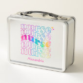 Verpleegster in elegante regenboogkleuren (Achterkant)